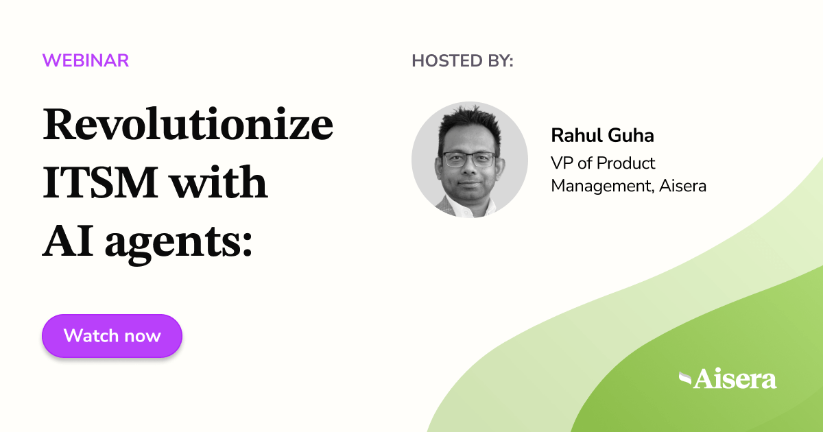 Webinar – Revolutionize ITSM with AI Agents: Scale Smarter, Resolve Faster with Proven ROI