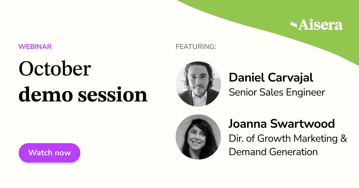 Aisera’s Monthly Demo Series #7