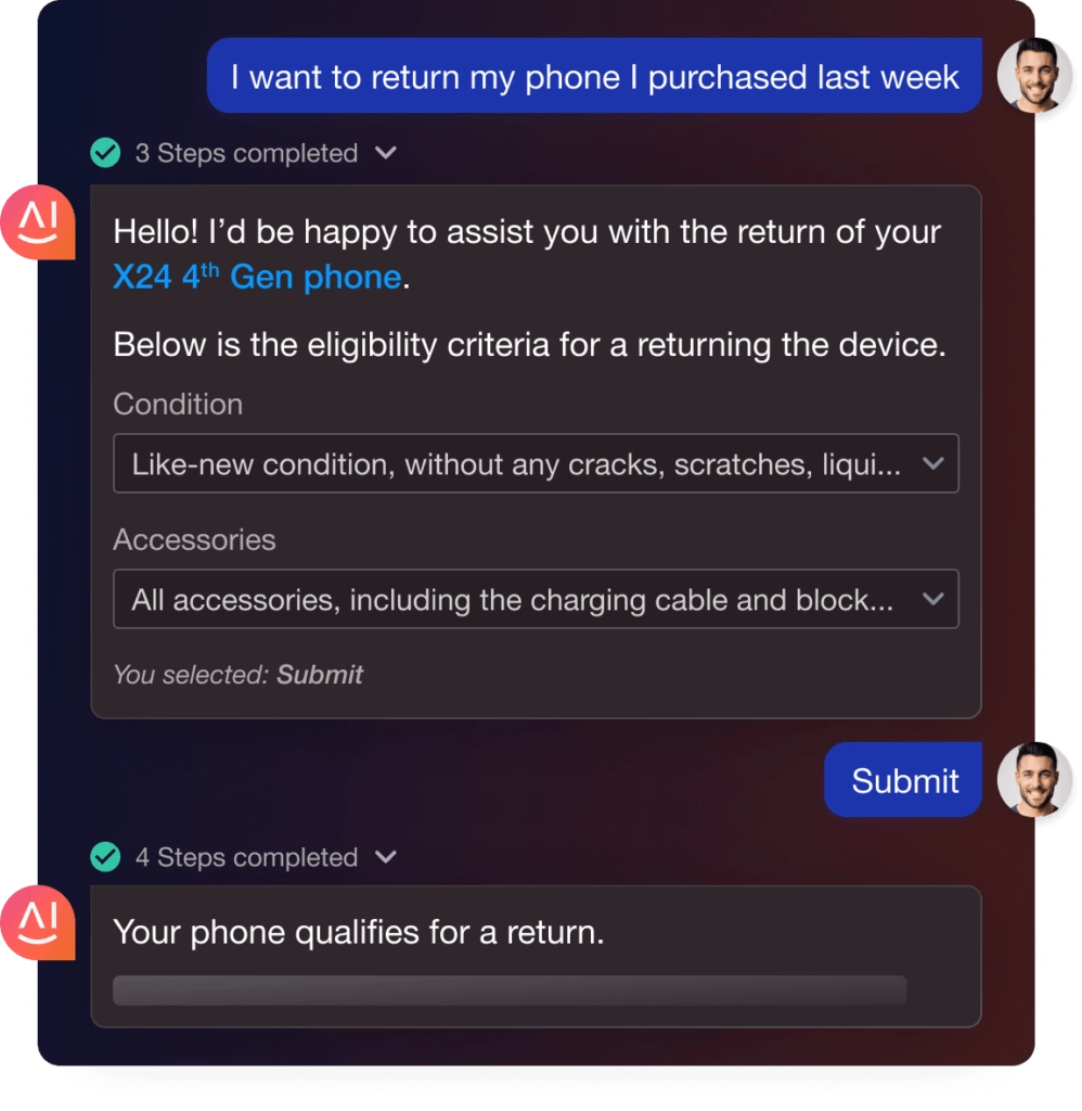 Copilot dynamic action agent