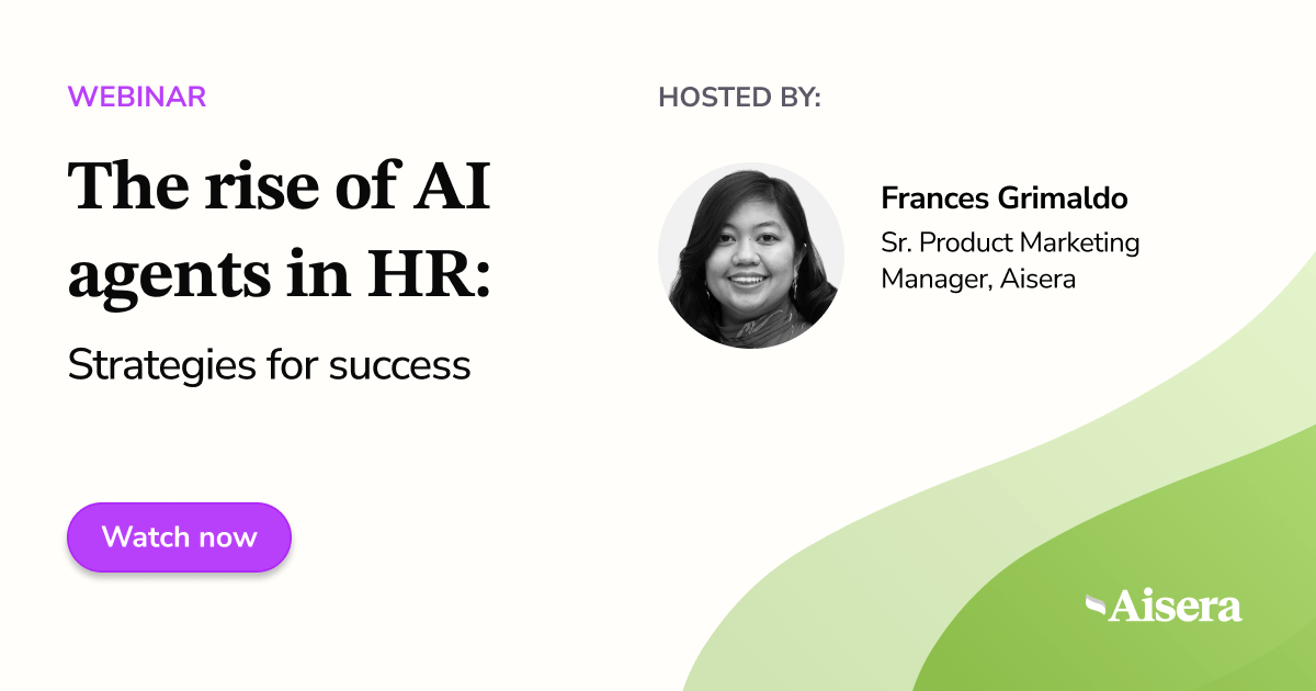 Webinar – The Rise of AI Agents in HR: Strategies for Success