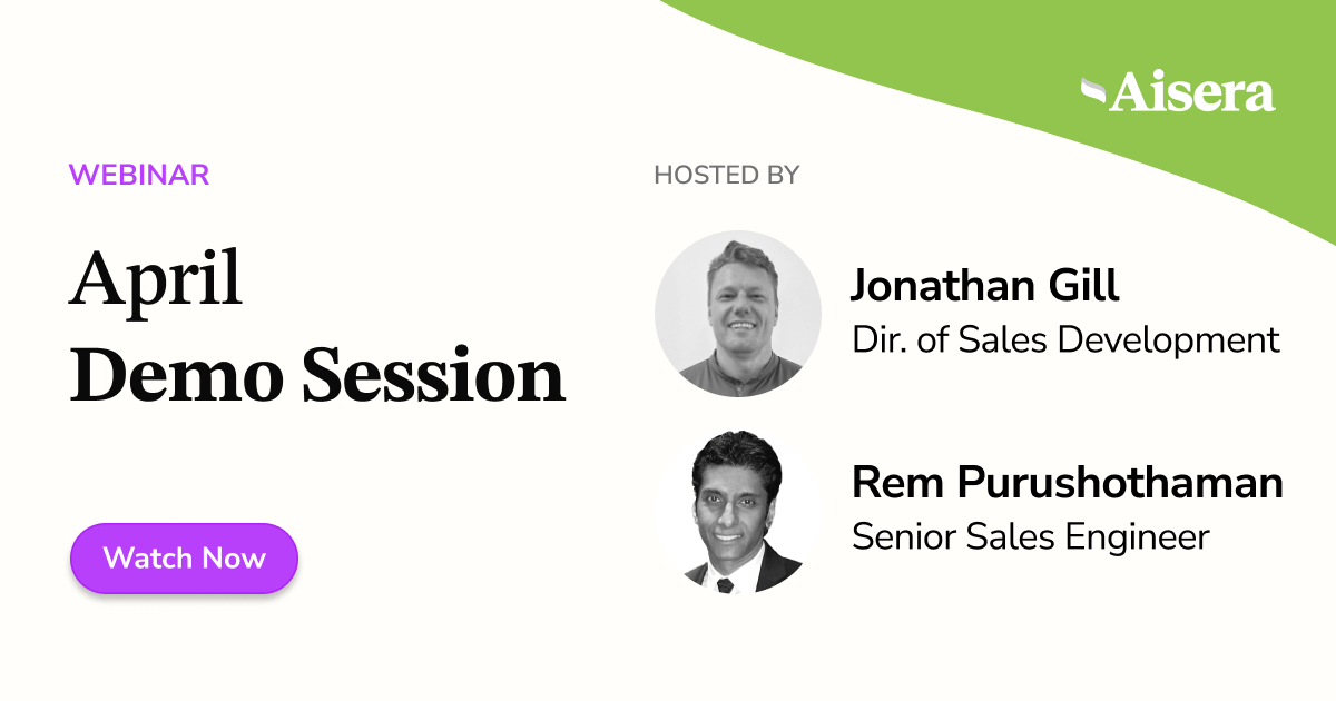 Aisera’s Monthly Demo Series #1