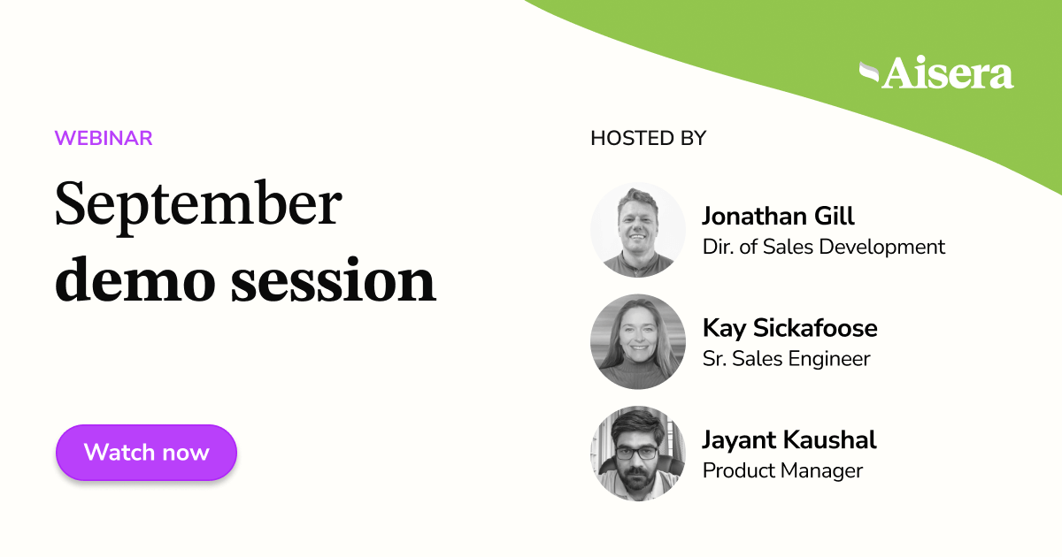 Aisera’s Monthly Demo Series #6