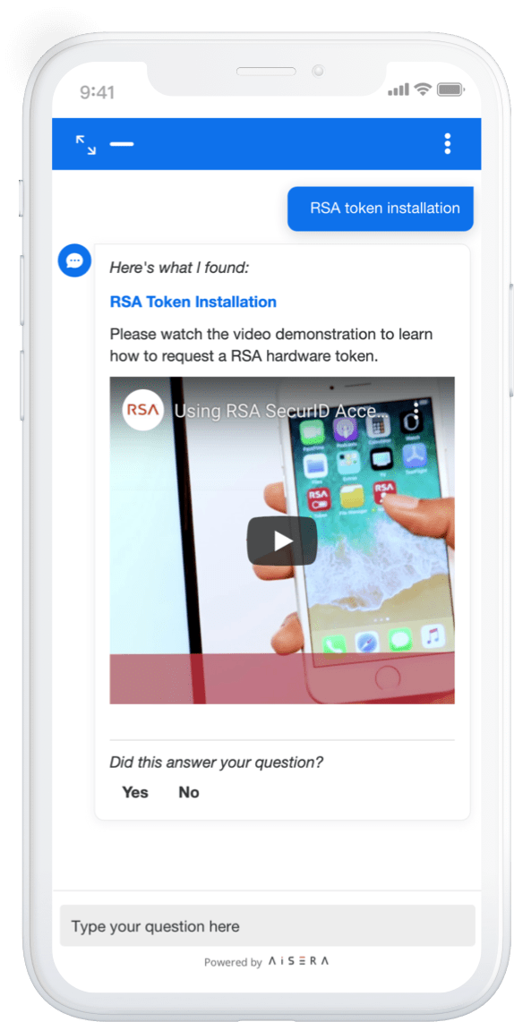 aisera salesforce integration phone