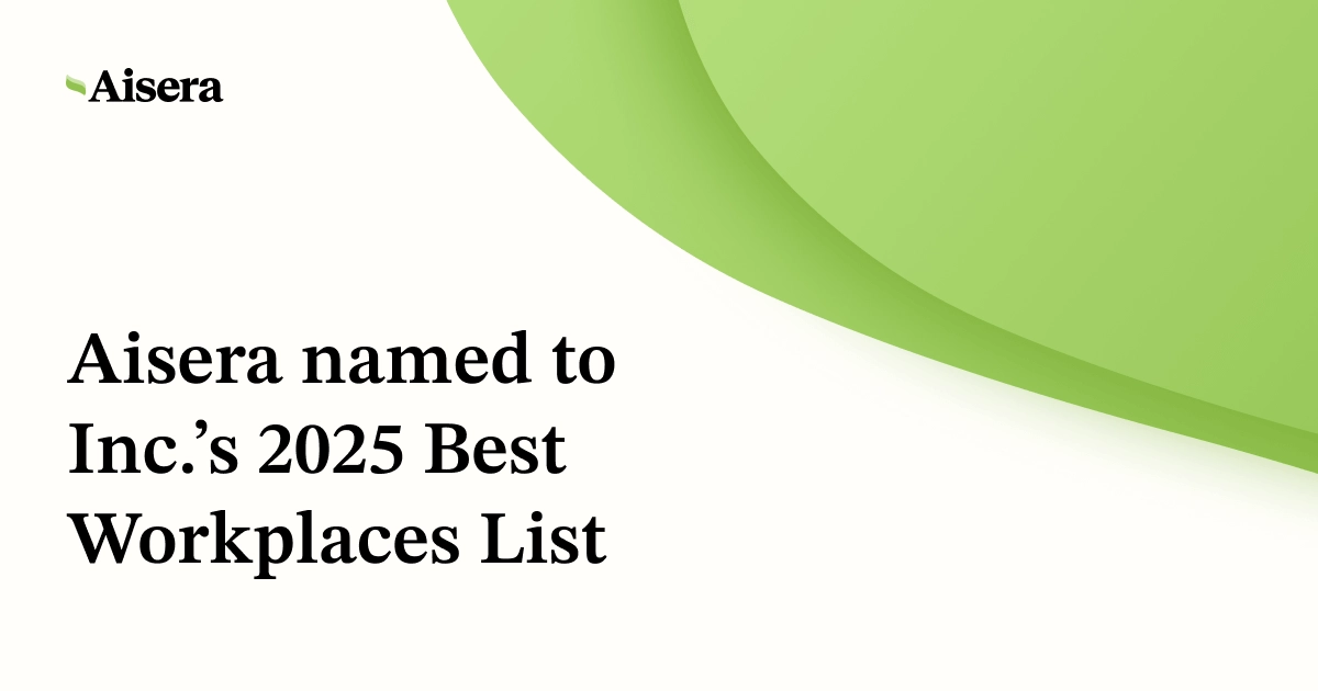 Aisera Named to Inc.’s 2025 Best Workplaces List