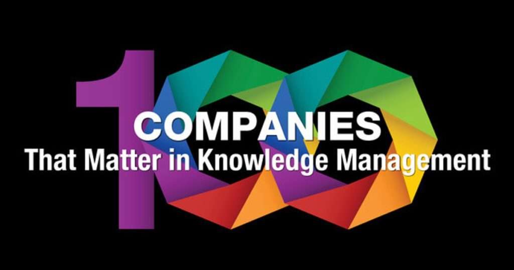 KMWorld 100 Companies That Matter in Knowledge Management 2023