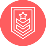 Icon showing military stripes
