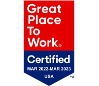 Great Place To Work Certified Badge Mar 2022-Mar 2023 USA