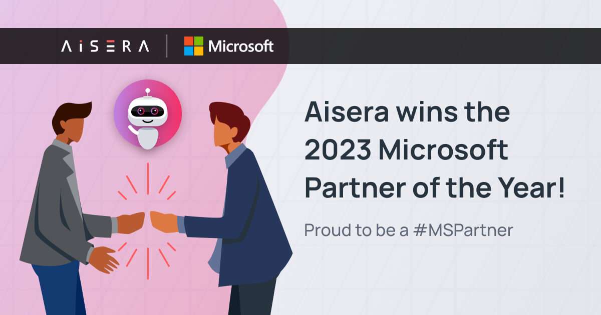 Aisera Wins 2023 Microsoft Partner of the Year in Business Transformation