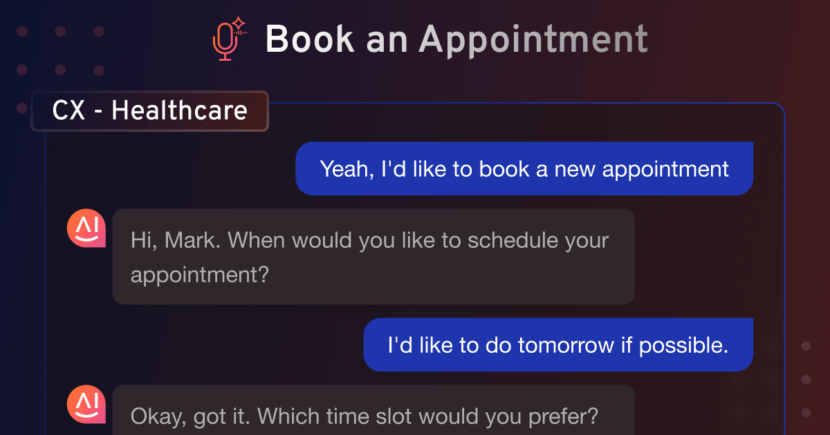 AI Voice Bot for Healthcare (Book an Appointment)