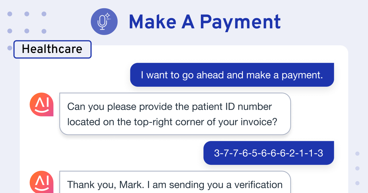 AI Voice Bot for Healthcare to make payment automatically