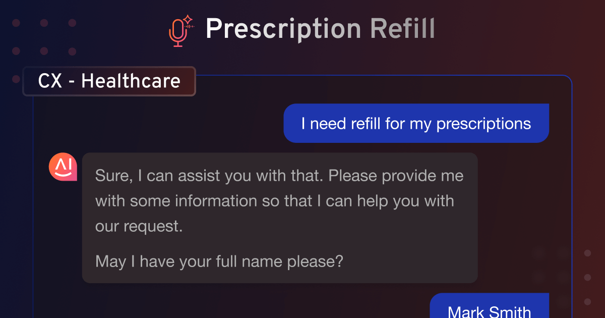 AI Voice Bot for Healthcare (Prescription Refill)