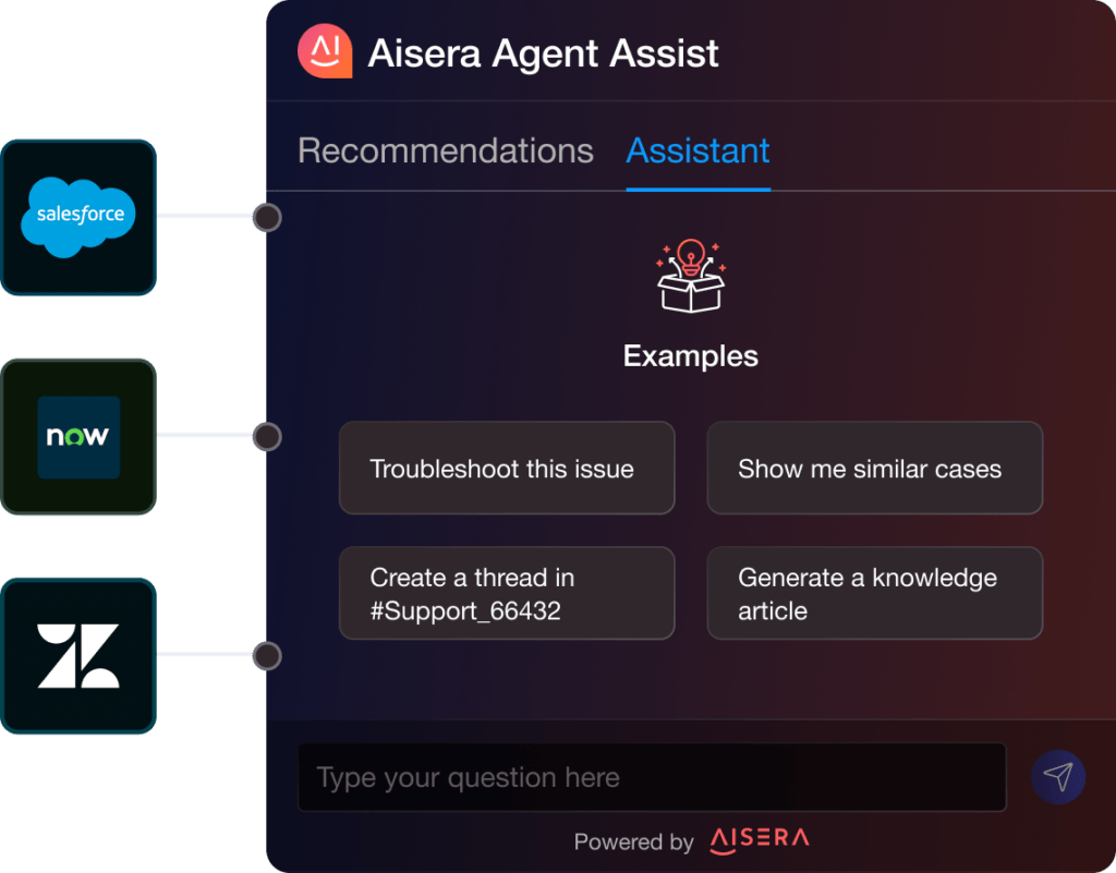 Aisera Agent Assist