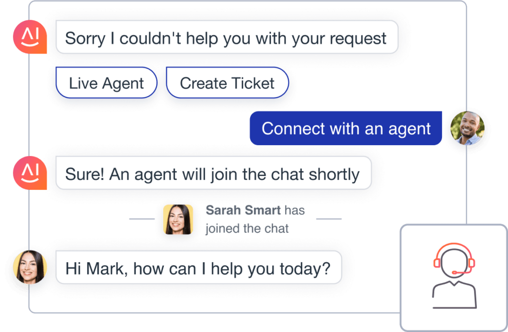 Seamless Escalation to Live Agents