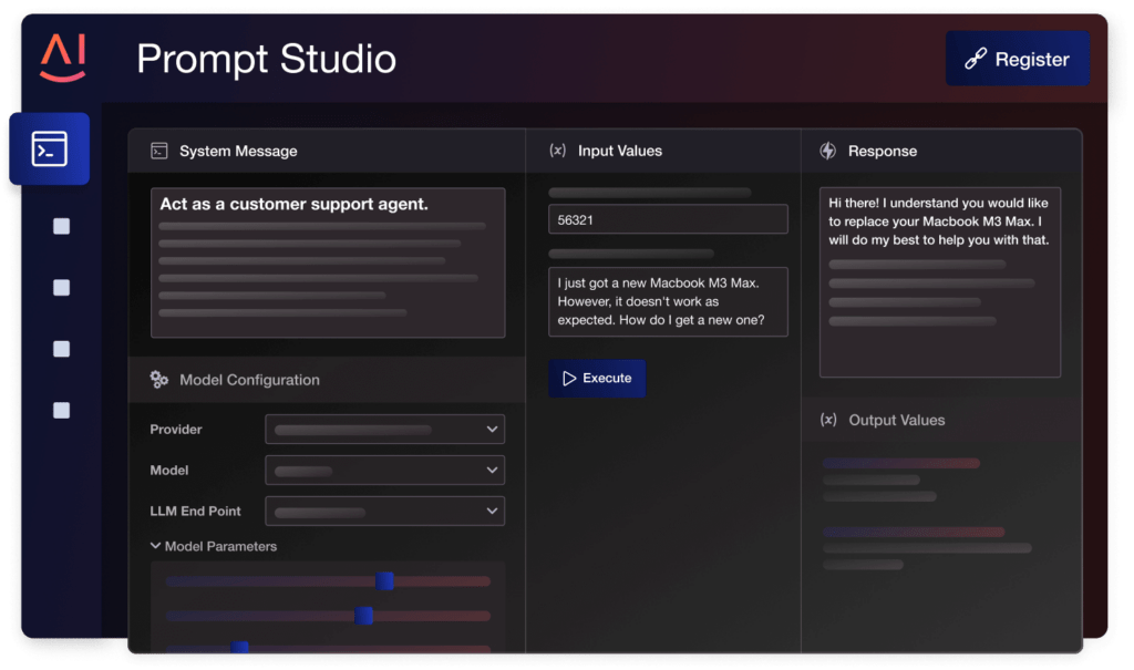 Prompt Studio in AI platform