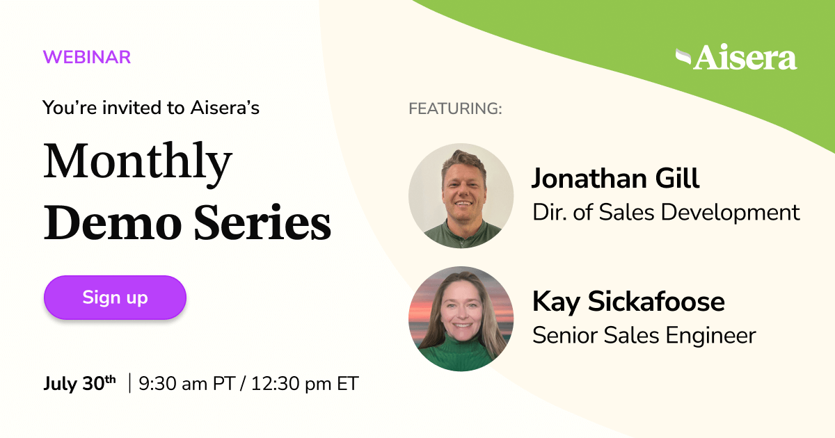 Aisera’s Monthly Demo Series