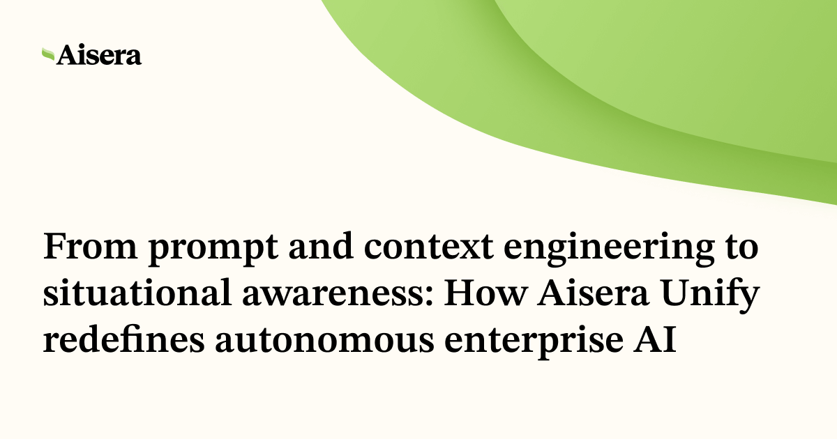 Aisera Unify Redefines Autonomous Enterprise AI