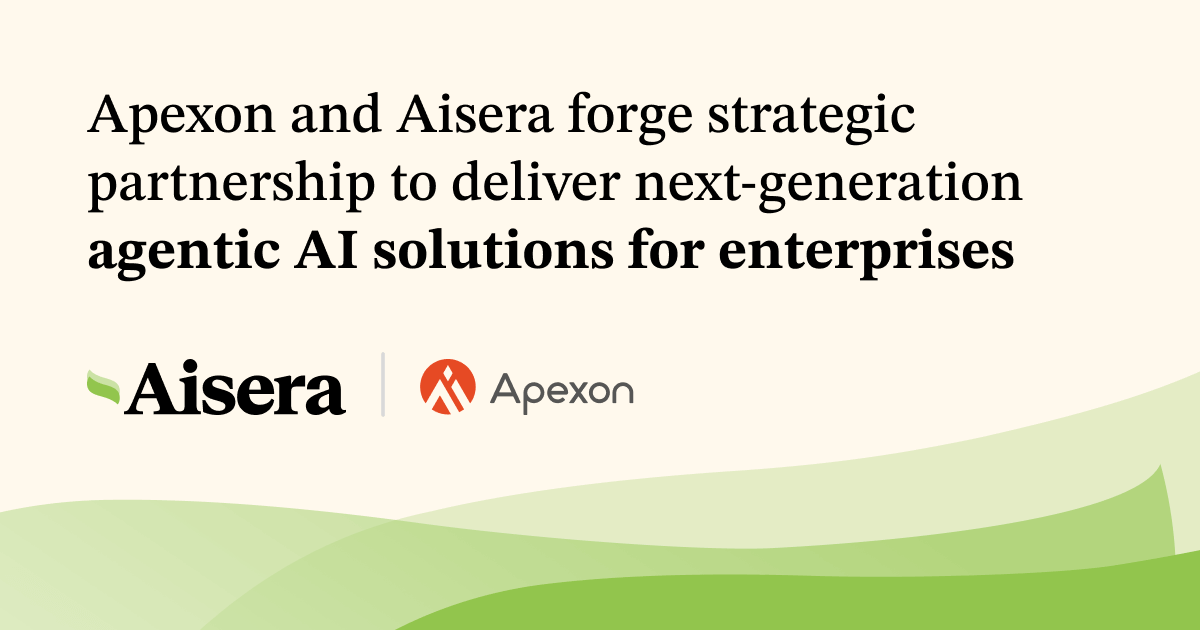 Apexon and Aisera Forge Strategic Partnership to Deliver Next-Generation Agentic AI Solutions for Enterprises