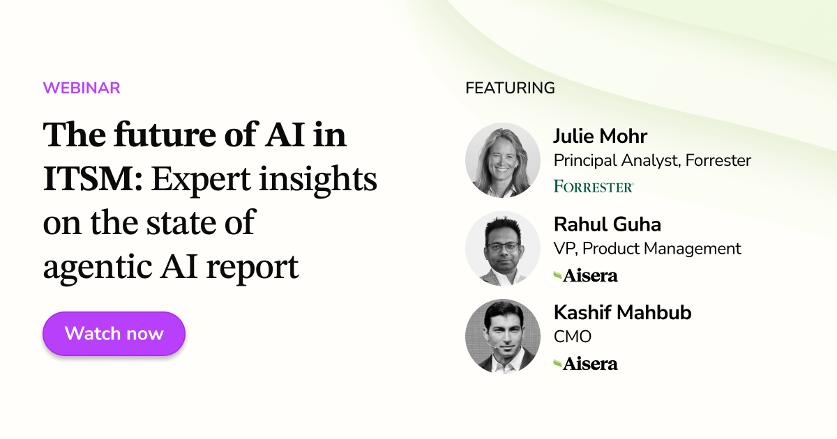 The future of AI in ITSM: Expert insights on the state of agentic AI report