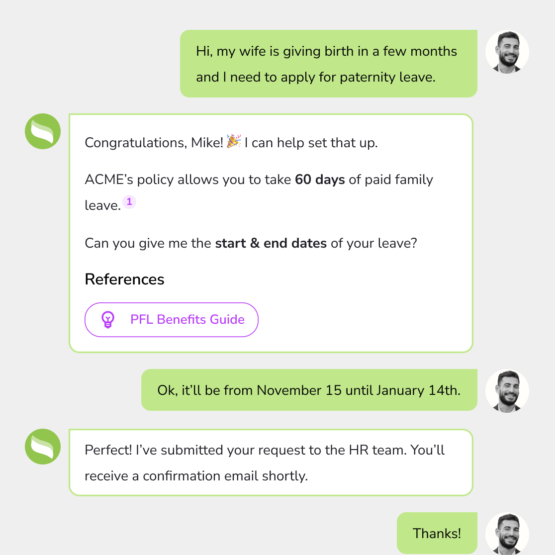 employee support use case